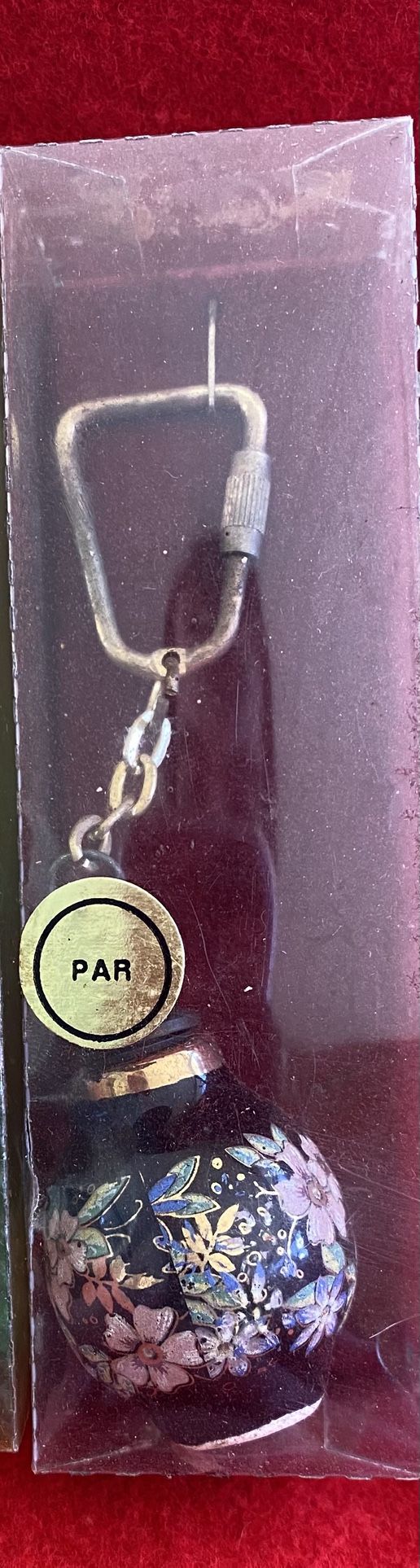 Vintage Made In Greece Greek 24k Gold Ceramic Oil/Perfume Keychain Collectibles (Read Description)