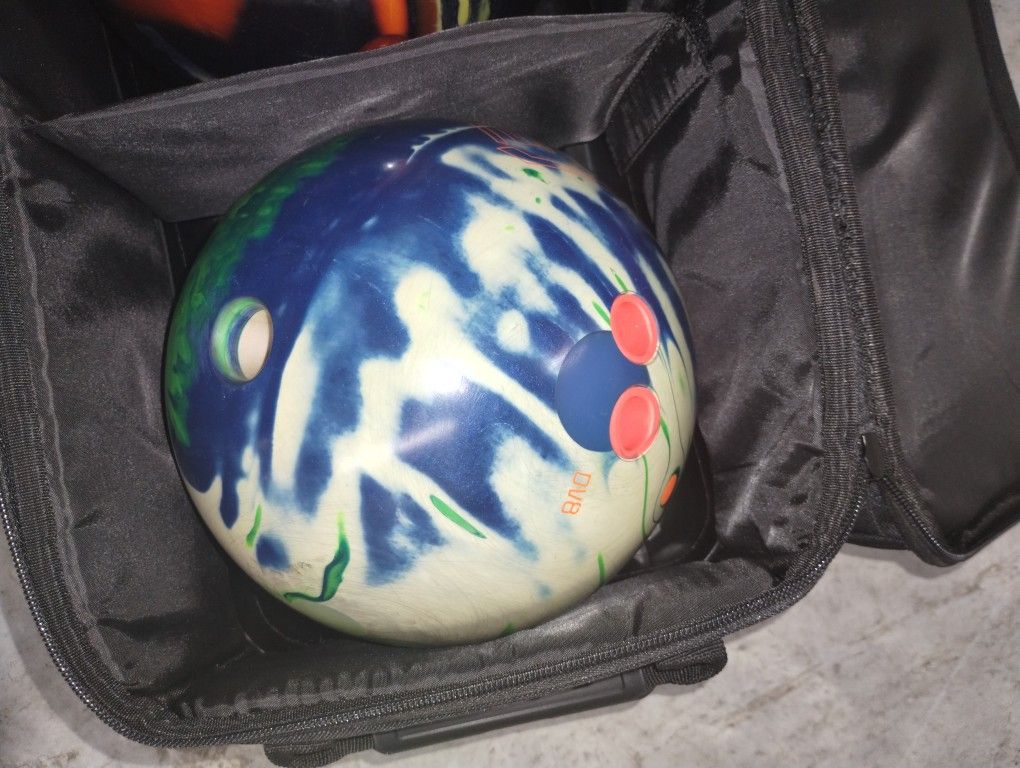 Bowling Balls, Bowling Bag and Size 11 Bowling Shoes.