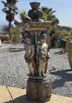 Monumental Bronze cherubs fountain