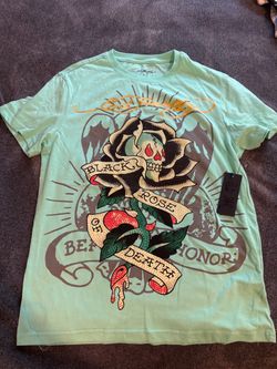 Ed hardy men’s rhinestone small shirt