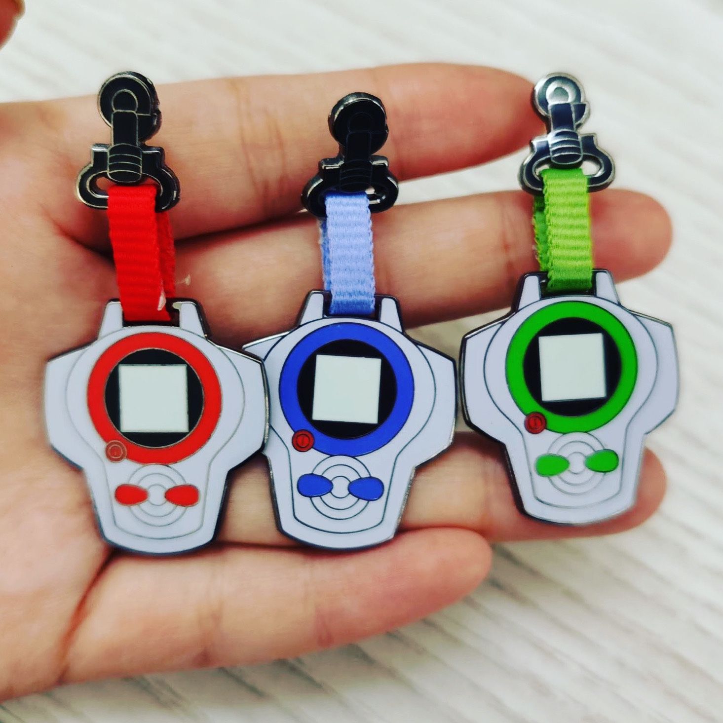 D-Ark Digivices (Red, Blue, and Green)