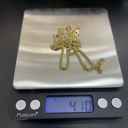 10k 3mm Gold Cuban Chain
