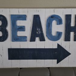 "Beach" Sign