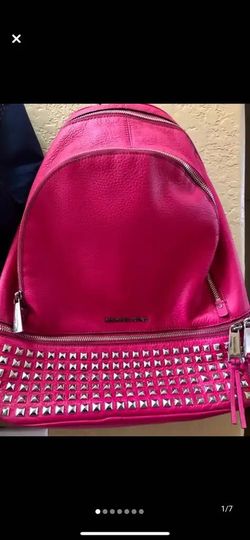 Michael Kors Rhea large Leather backpack With Studs