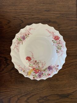 Spode Fairy Dell 9Inch Floral Soup Bowl