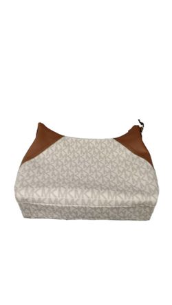 Michael Kors Aria Jacquard Beige / Tan Purse / Handbag