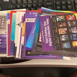 Digital 4k or HD movie Download Codes ITUNES VUDU