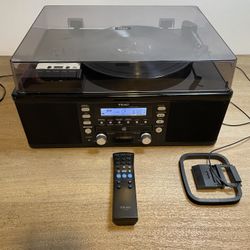 TEAC All-in-One Turntable Cassette CD AM/FM Stereo System with Remote