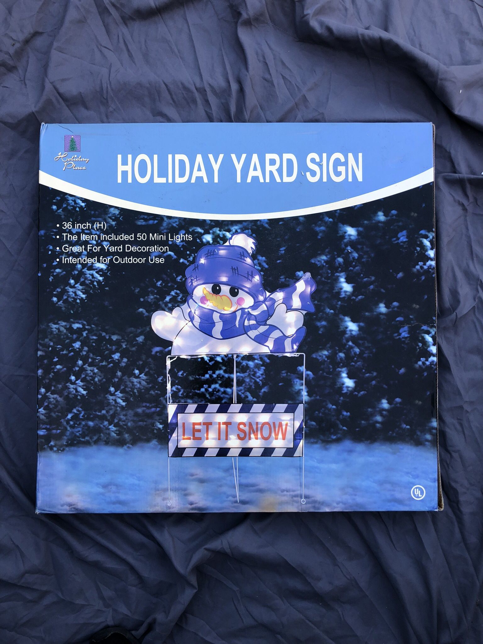 Holiday Snowman Yard Sign