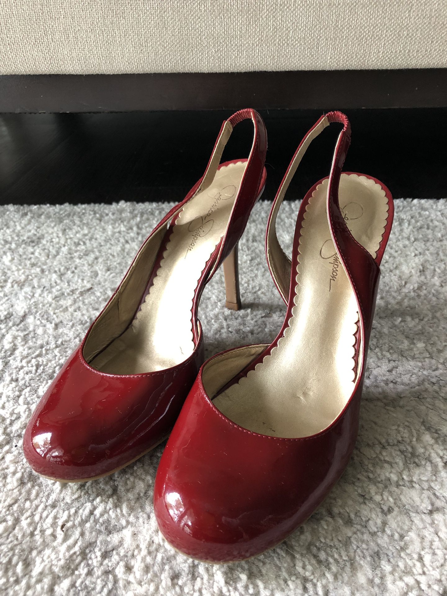 Jessica Simpson red heels