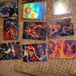 Some marvel and dc super hero cards