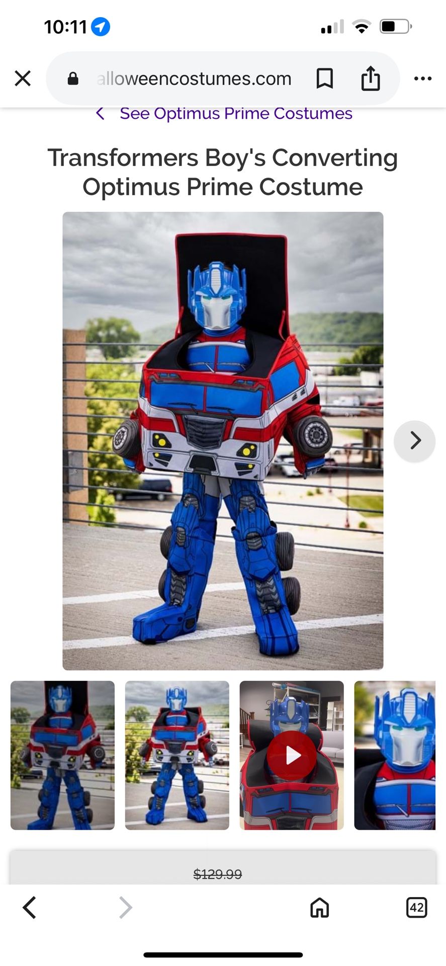 Transformers Costume