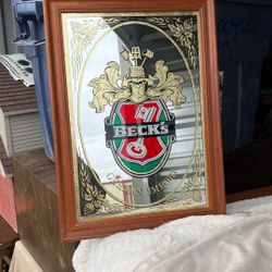 Becks Beer Bar Mirror 