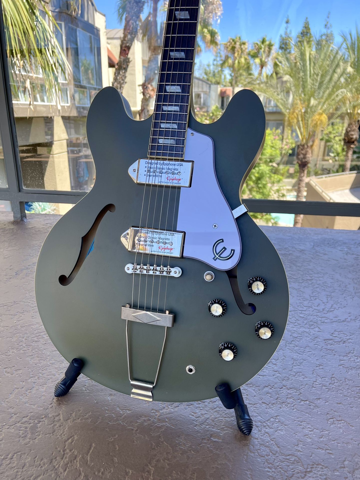 Epiphone Casino Worn Olive Drab - Lovely