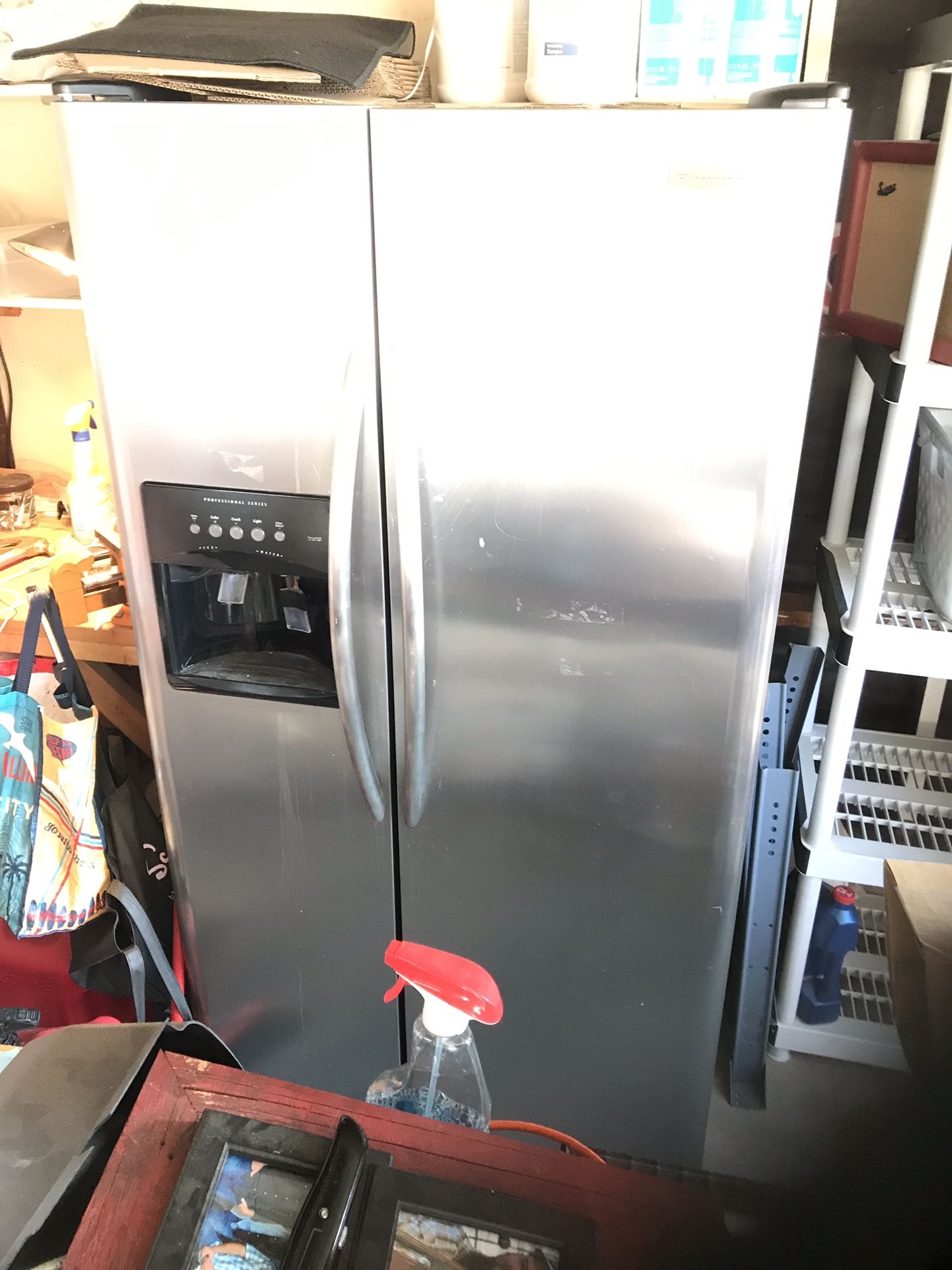 Frigidaire side by side stainless front refrigerator