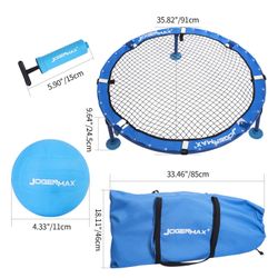 JOGENMAX Fully Foldable Outdoor Game Set, Includes 3 Balls