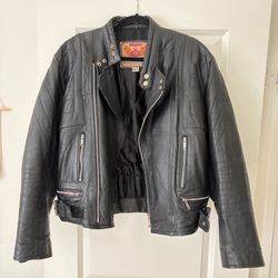 Vintage Men’s Akaso Leather Motorcycle Jacket