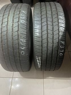 285/45/22 two used Michelin defender tires. Please read description.