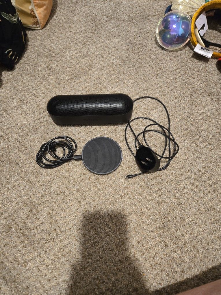 Beats WIRELESS SPEAKER, and WIRELESS PHONE CHARGER