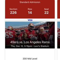 49ers Vs Rams Tickets 
