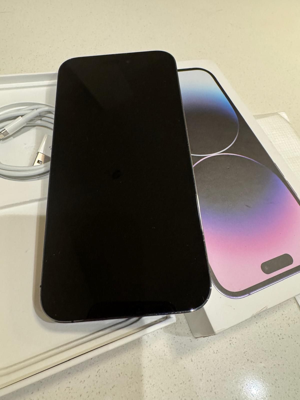 Iphone 14 pro max unlocked deeply purple 128 GB