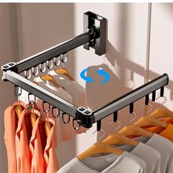 Wall Mounted Drying Rack Drying Rack Single Fold, Double Fold Triple Fold Laundry Space Saver Wall Mounted Small Clothes Drying Rack Suitable for Laun