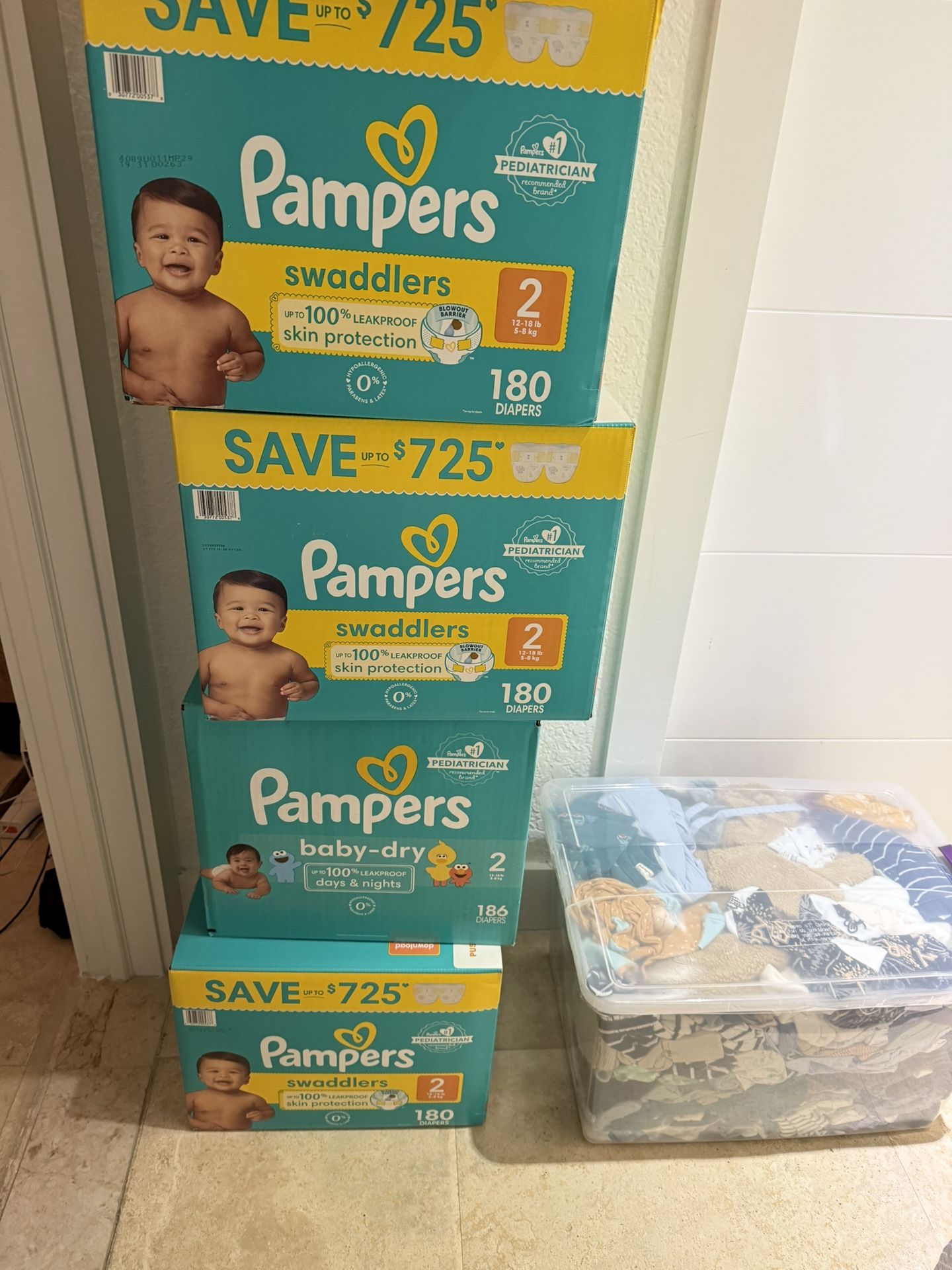 Pampers 40$ Each Box 
