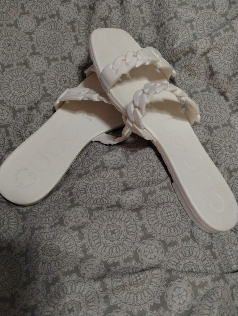 Gucci Woman's White Sandals