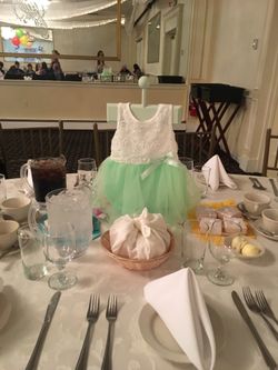 Baby dress stand babyshower centerpiece
