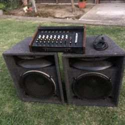 Small PA System/ Speaker Set