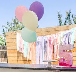 8ft Birthday Fringe Banner (used twice)