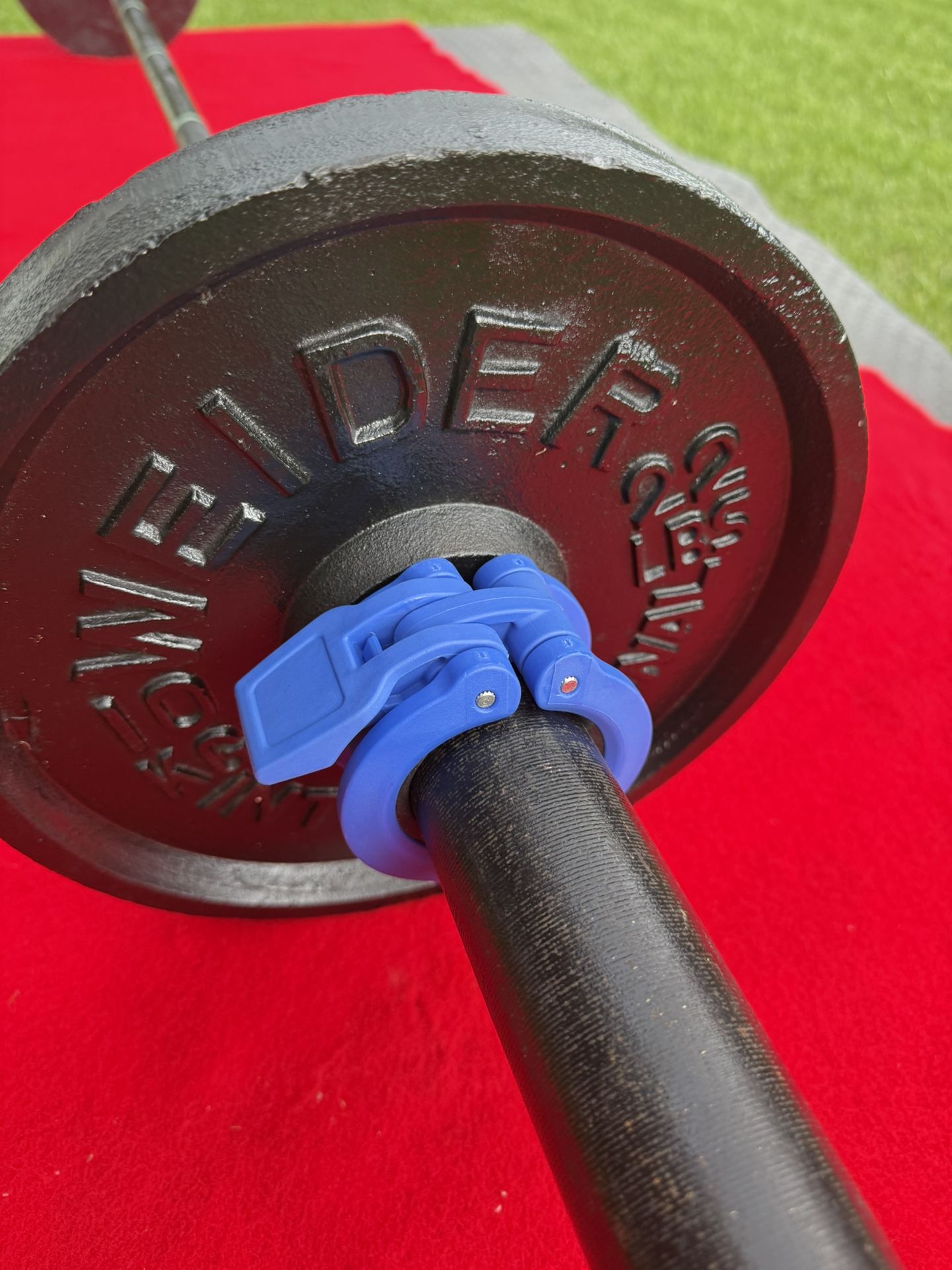 7’ Olympic Bar, Weights And New Quick Locking Collars
