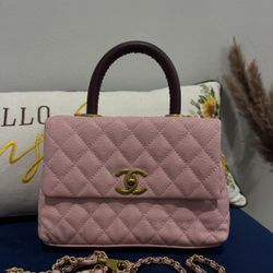 Authentic Pink Chanel Flap Bag