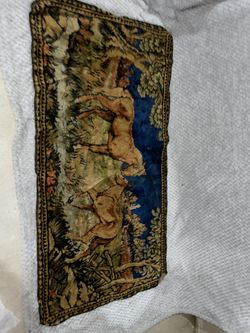 vintage velvet tapestry rug