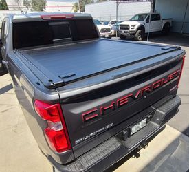 SyneticUSA 2007-2026 Chevy Silverado/GMC Sierra Hard Aluminum Retractable Tonneau Cover Off-Road Pro Version For 5.8ft Short Bed