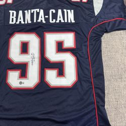 Tully Banta-Cain Signed Autograph Custom Jersey - Beckett Coa - New England Patriots