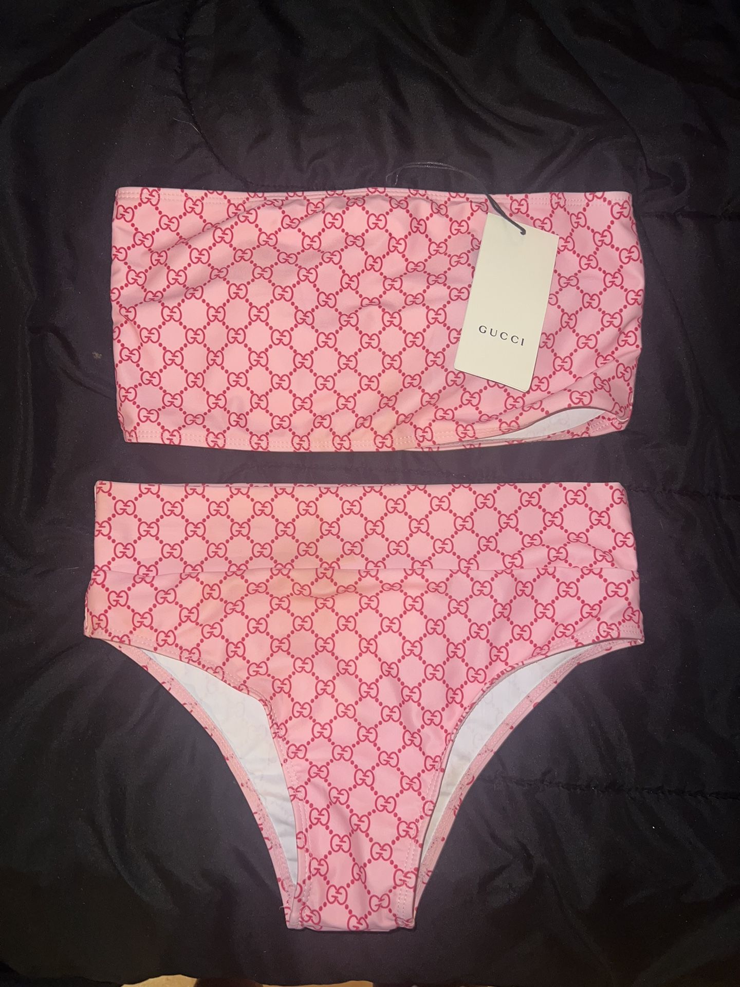 Pink Gucci GG monogram Bikini π