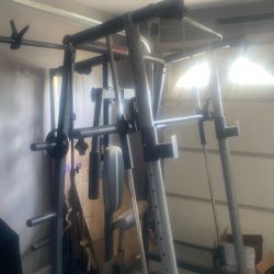 Smith Machine, Olympia Bar 250 Lb Plates