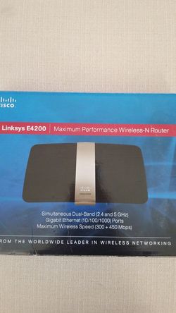 WiFi Wirekess Router: Linksys E4200