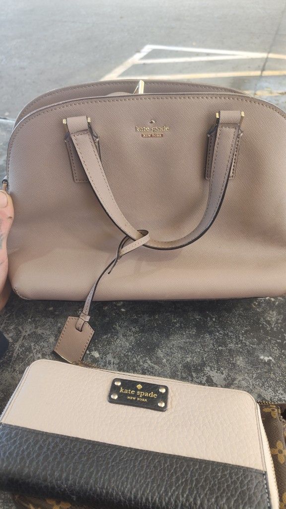 Kate Spade Purse And Wallet With Papers
