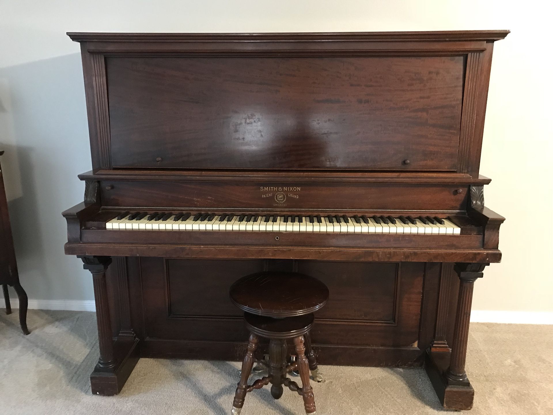 Smith & Nixon upright piano