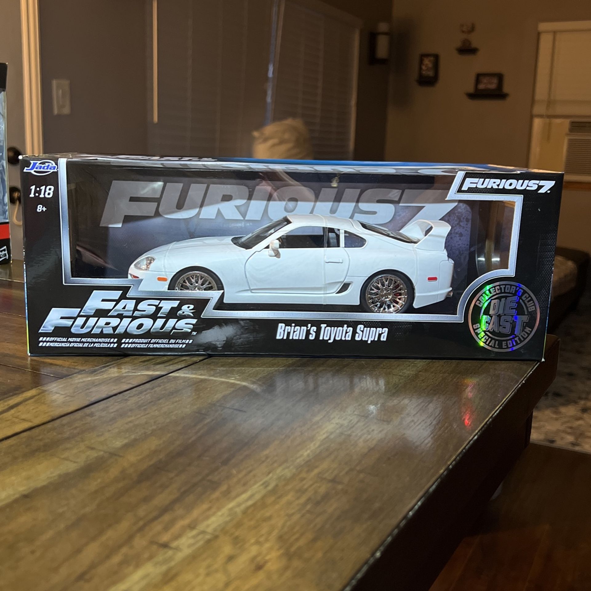 Jada 1:18 1/18 Brian’s White Supra Fast & Furious