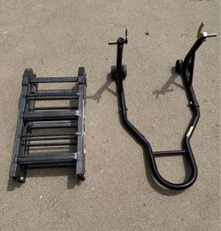 Rear Motorcycle Wheel Stand and Ramp