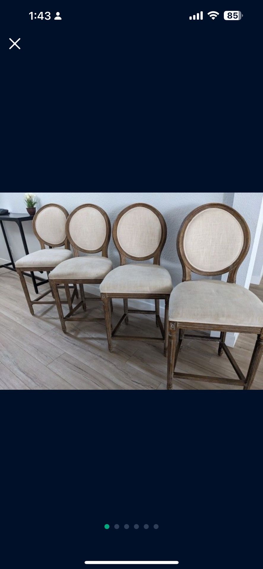 4 World  Market bar Stools
