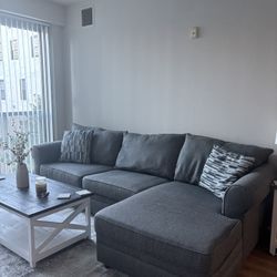 Grey Sectional Sofa – Excellent Condition – $500 