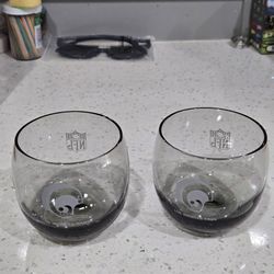 NFL Los Angeles Rams Smoked Glass Tumblers Set of 2