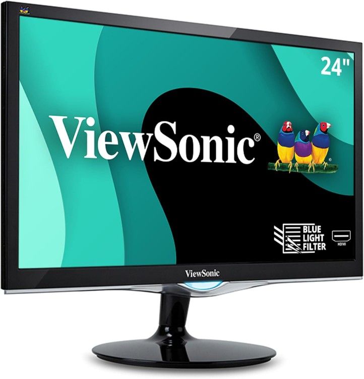 ViewSonic VX2452MH - 24" 1080p 2ms Monitor with HDMI, VGA and DVI