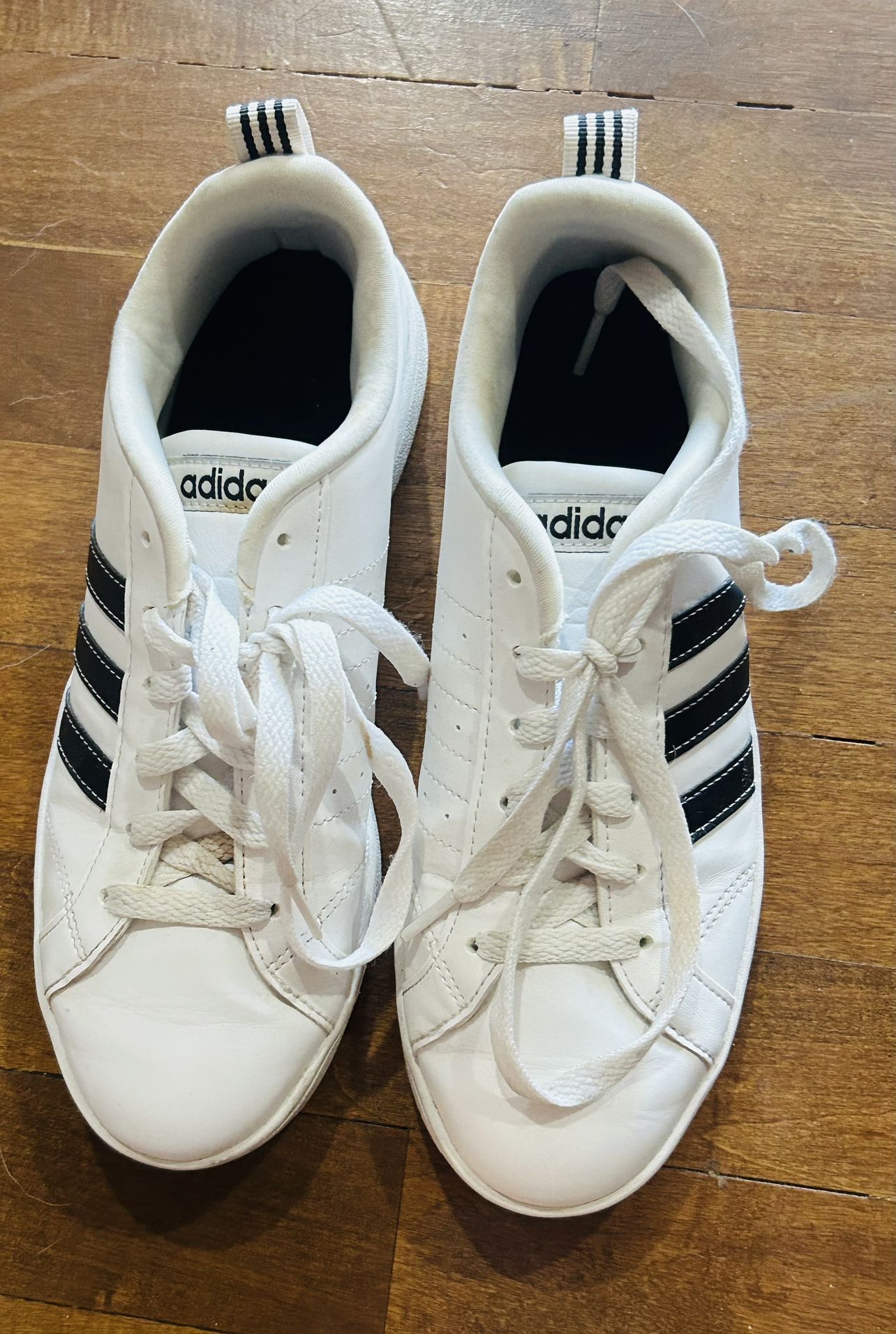Adidas Neo Baseline Women's Tennis Shoes White Black Size 6