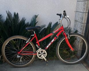 GT Palomar mountain bike rides good, tires aired up. It has a 16 inch frame and 26 inch wheels/tires. It has been in storage for years may need some t