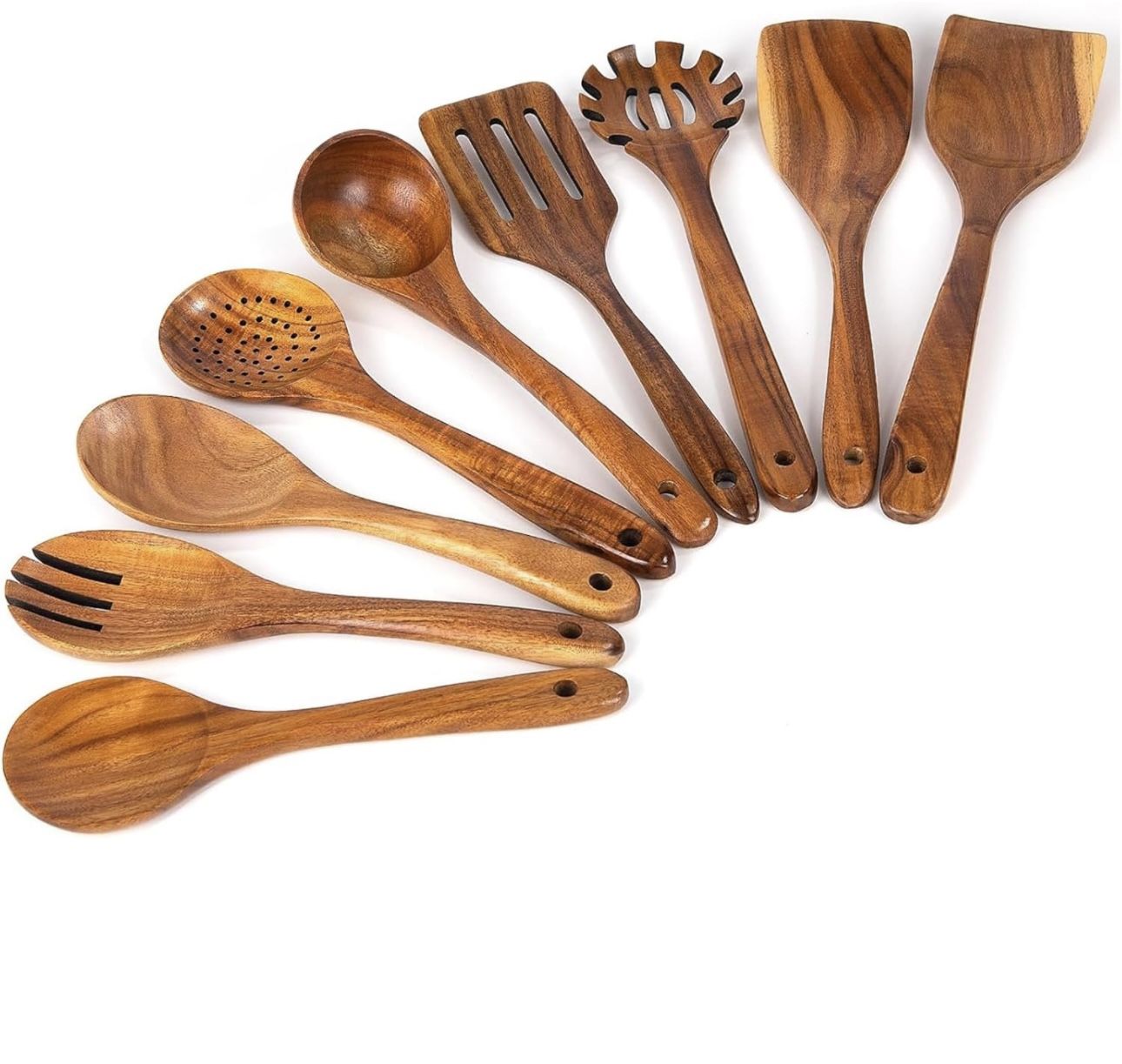 9Pcs Wooden Cooking Utensils(brand New)